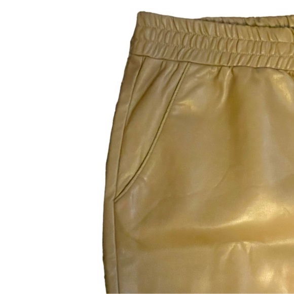 Smash + Tess Murphy Vegan Leather Pants in Taupe Plus Size 4XL Statement Pants - Picture 3 of 5